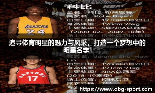 追寻体育明星的魅力与风采，打造一个梦想中的明星名字！